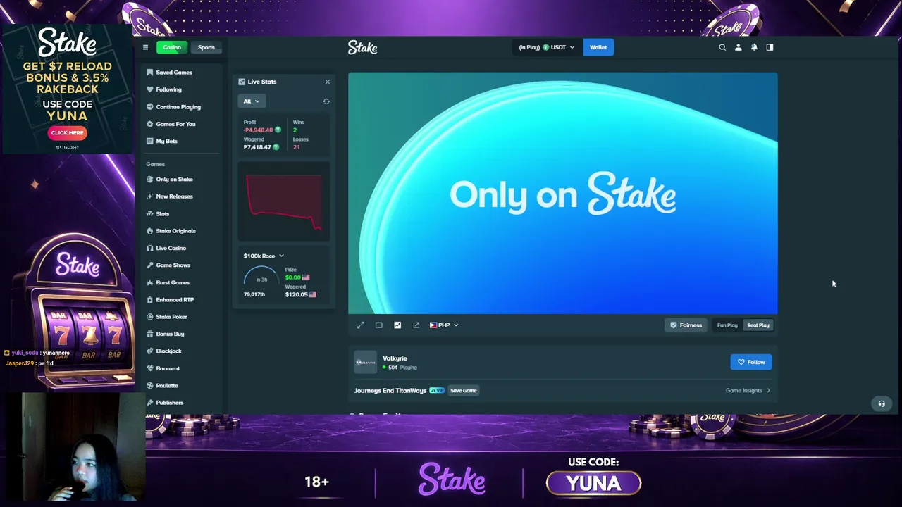 I LOVE STAKE :P | !stake