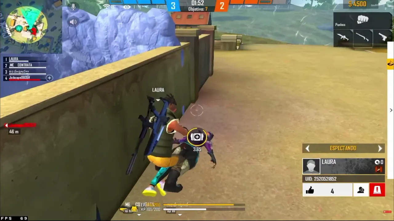Hoje o Freefire ta quente