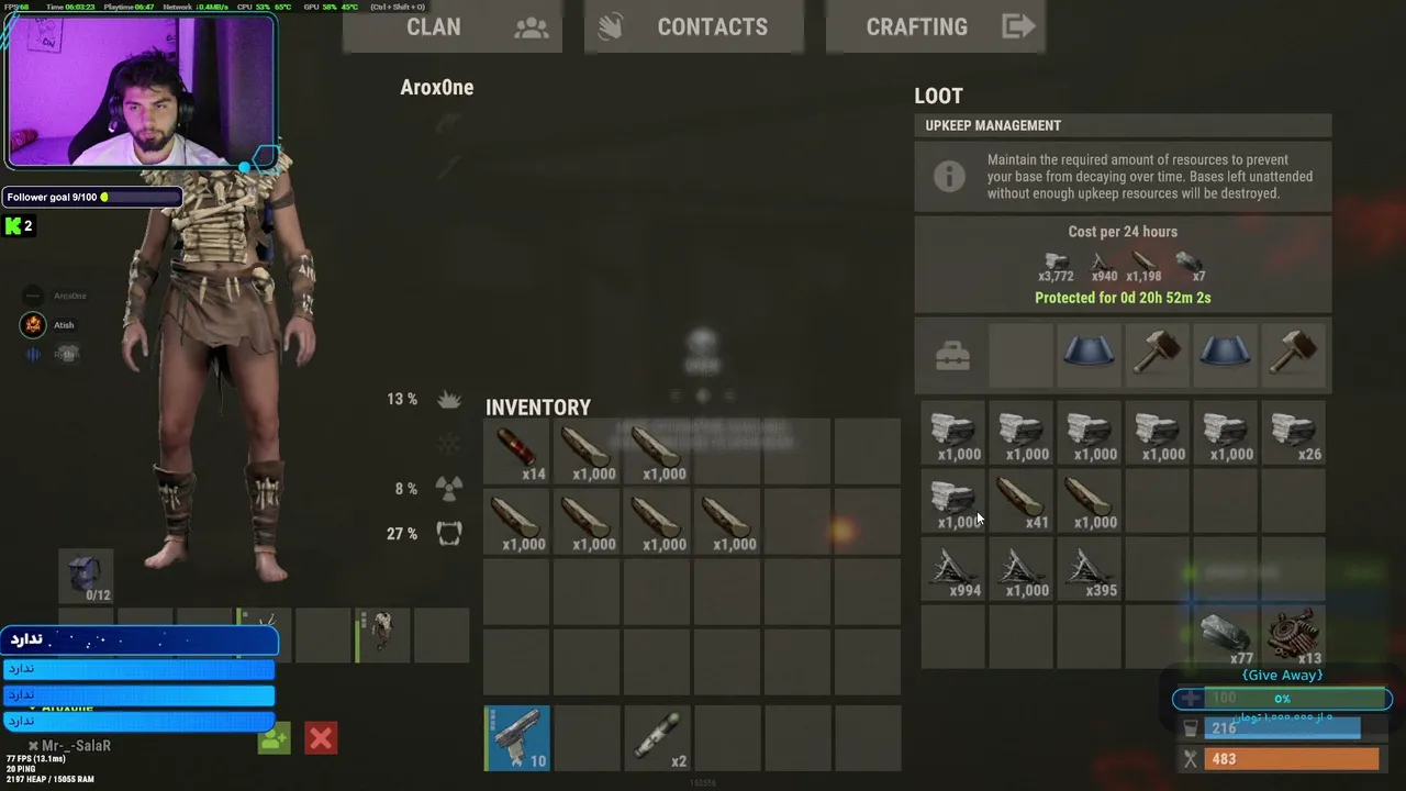 Rust Hardcore 1 day after week Wipe