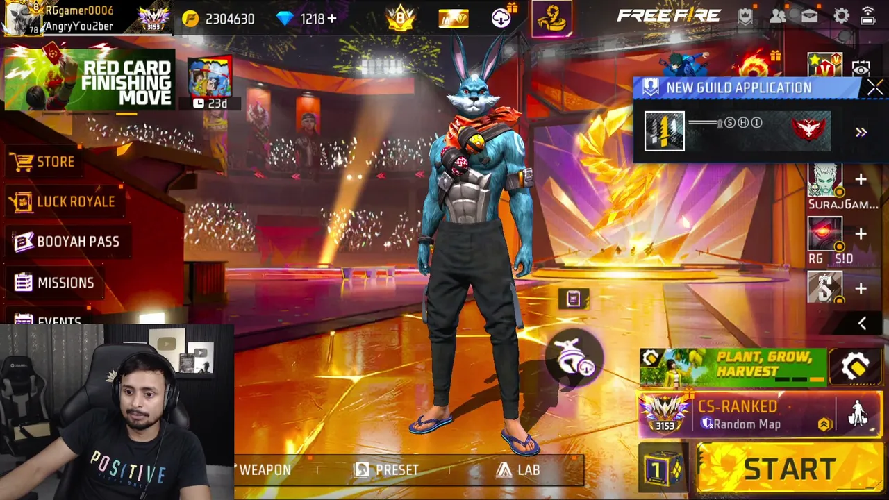 free fire live wwith angry youtuber