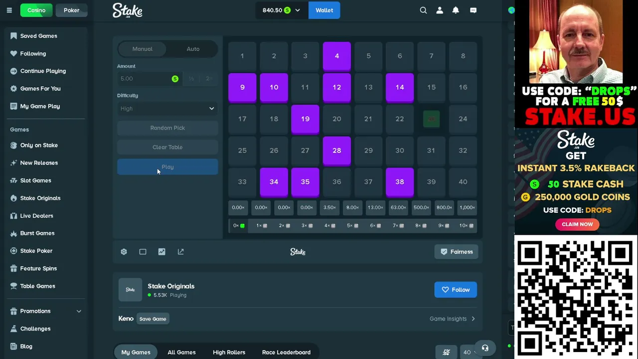 1000 RAW balance, 5000 MONTHLY GIVEAWAY. Free 50$ Using code DROPS on STAKE.US