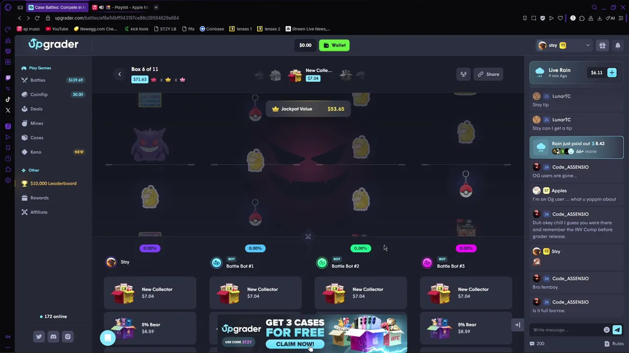 happy saturday | !upgrader !unbox !discord !lb