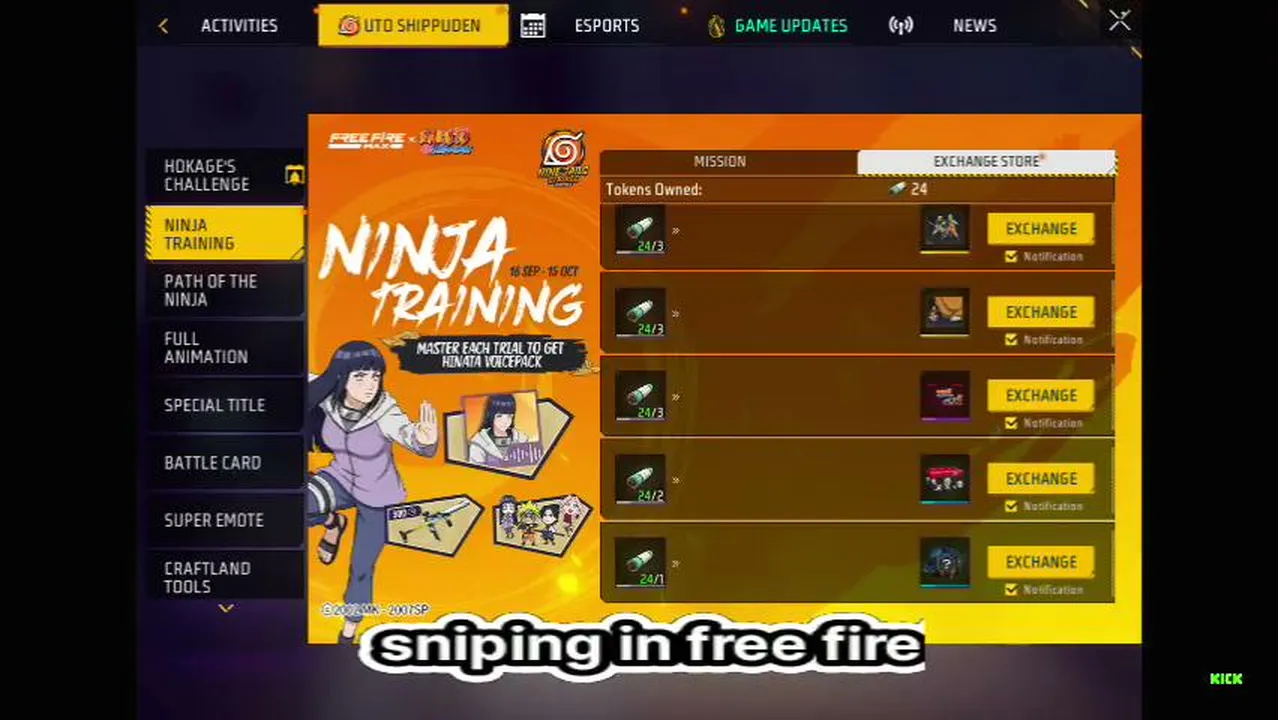 sniping in free fire! clutchscope