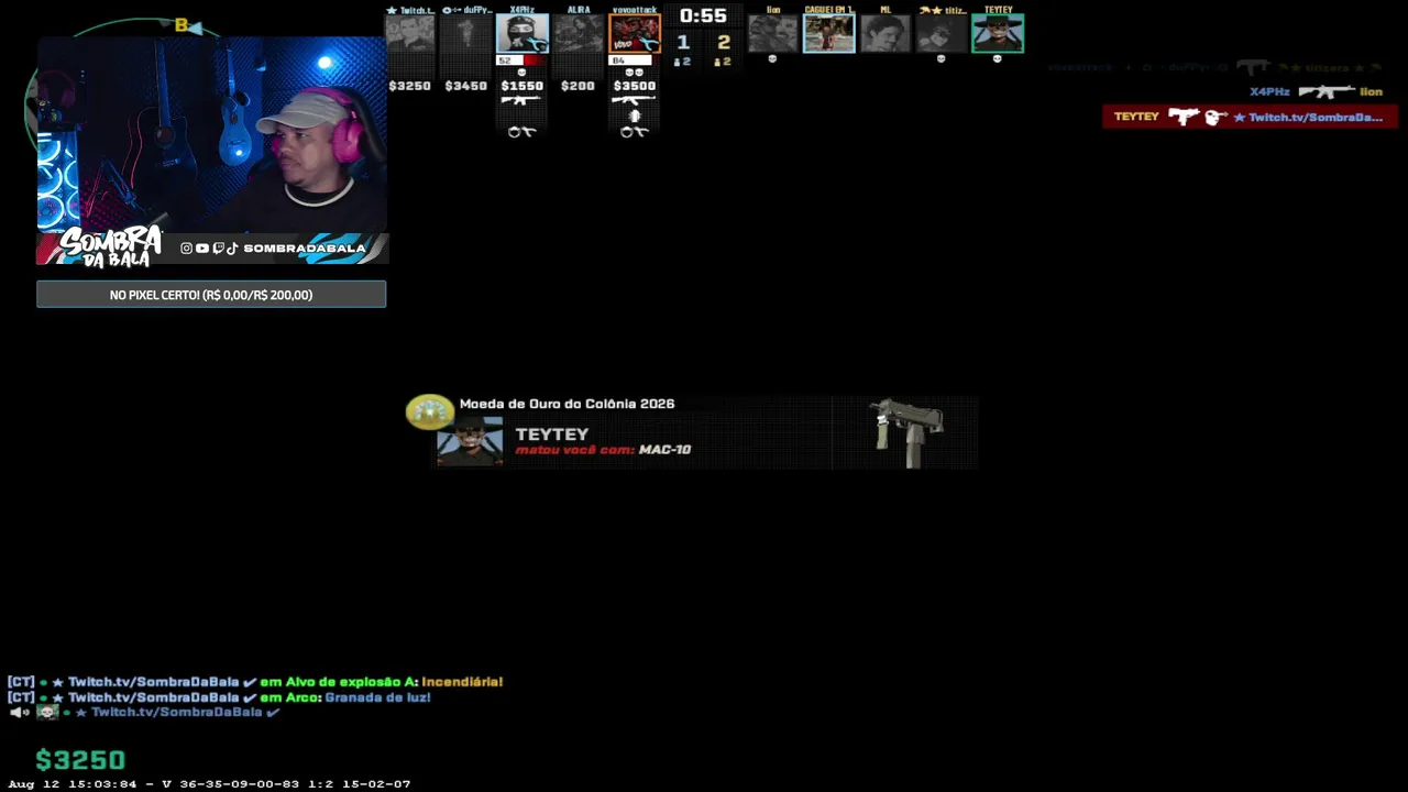 MIX 5x5 DOS CRIAS | CS2 AO VIVO !pix