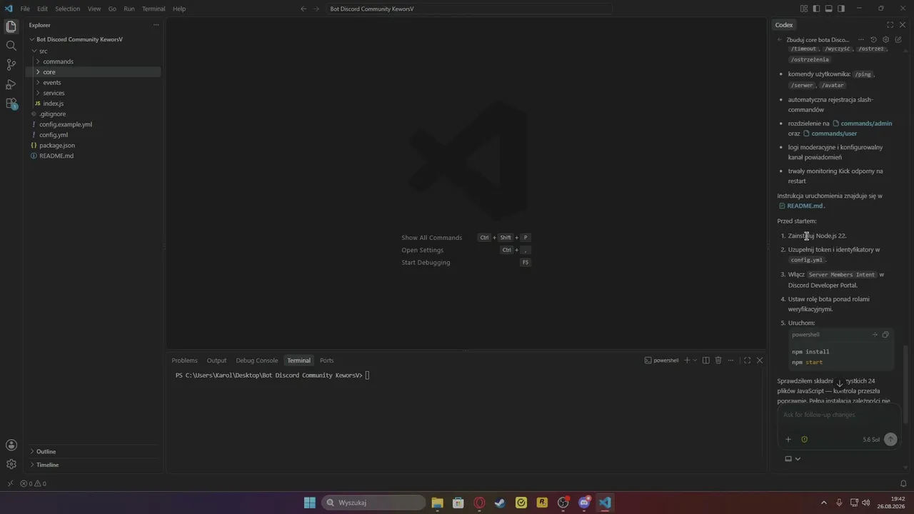 BUDUJEMY NASZEGO DISCORDA NA LIVE | Widzowie decydują + robimy własnego BOTA z AI