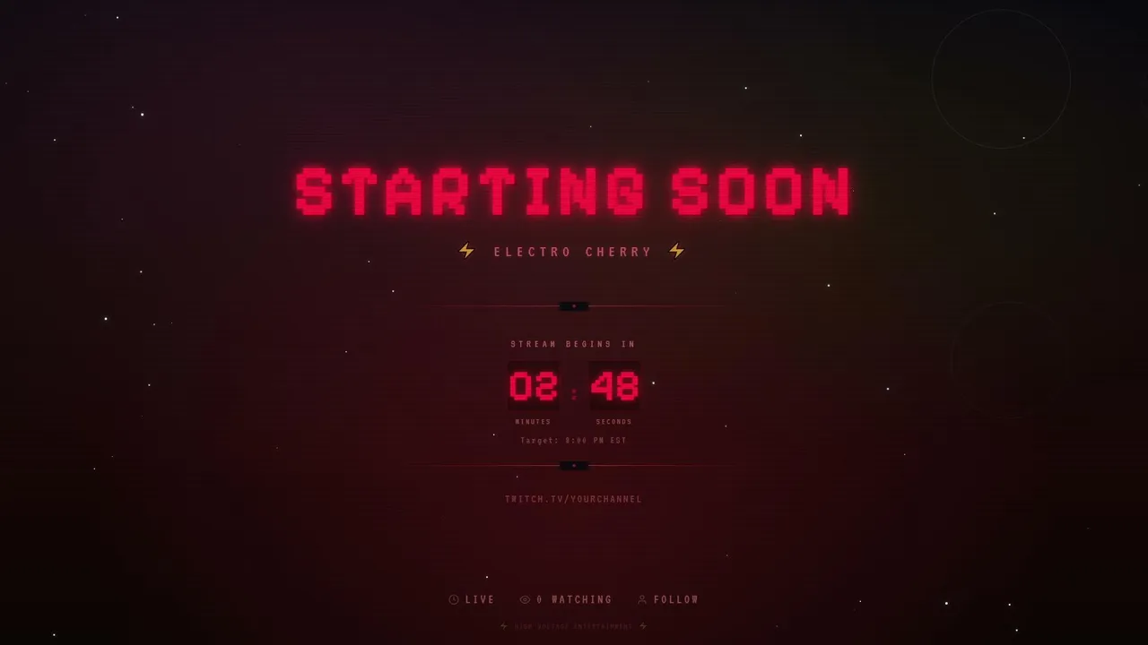 My first stream.