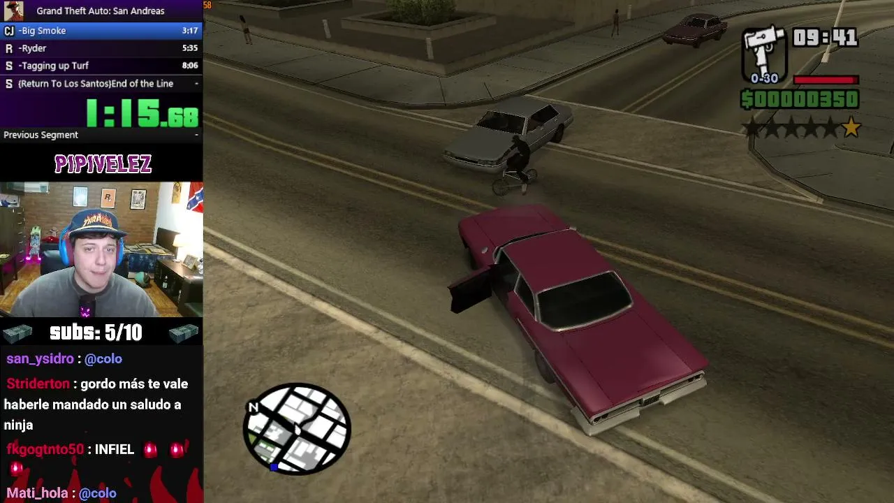 🤝 Feliz día my fellas 🤝 ⏰ Lunes de speedrun ⏰ 🏆 Speedrun Grand Theft Auto San Andreas 🏆┃5/10 subs 🗽