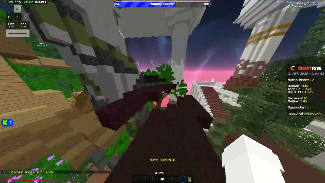 uzuuun zaman sonra craftrise!
!insta !yaş !creeper