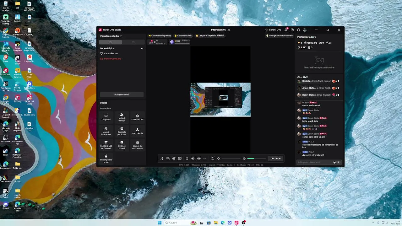 My first stream.