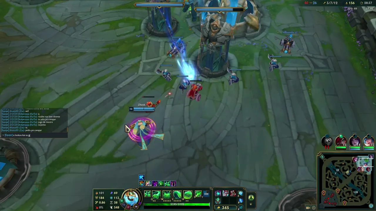 jogando lol so (mestre)