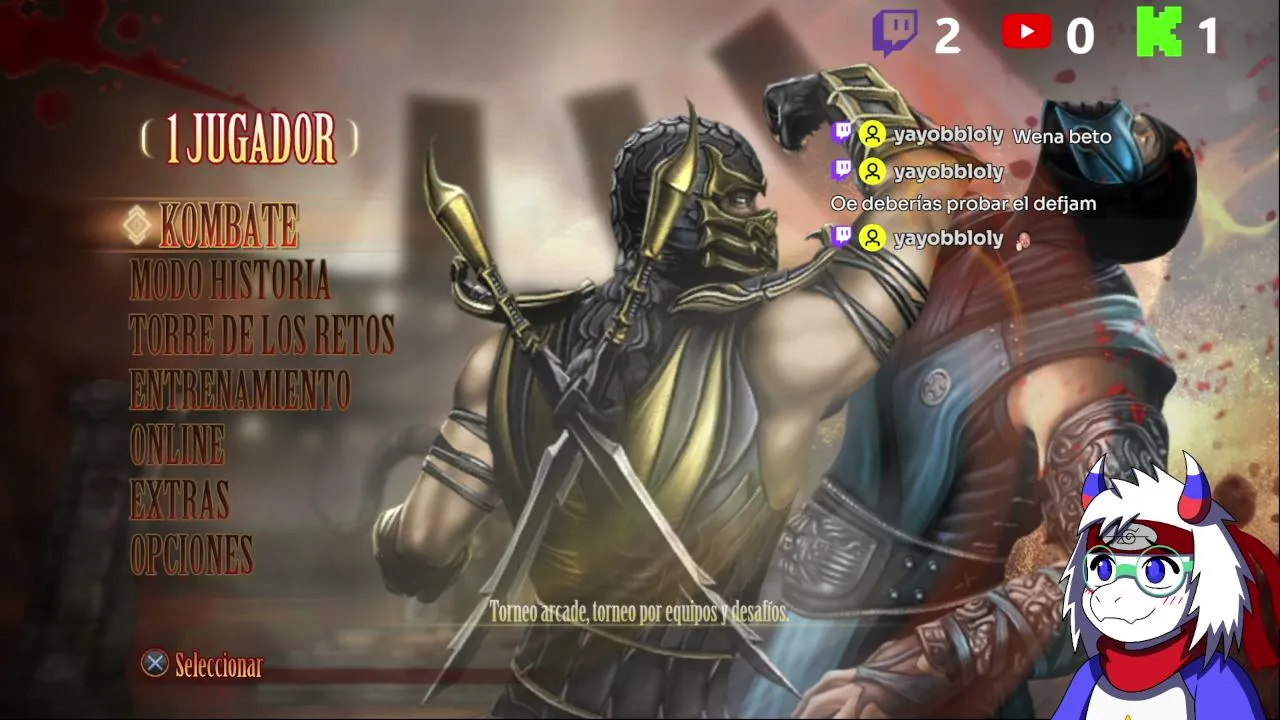 🟢 Un Beto/Ralsei Chileno está jugando 🌟 Mortal Kombat 9  🌟 *I don't know* 🟢