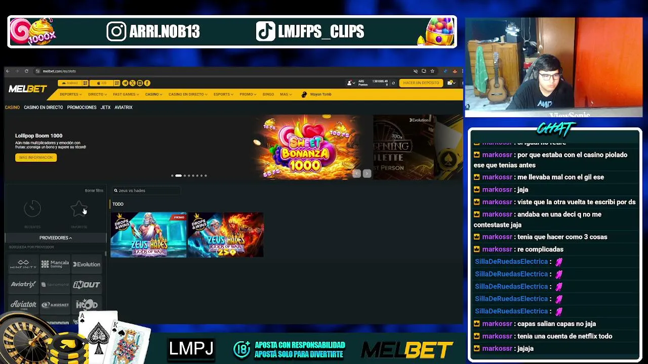 CALL X TIPEO EN MELBET| 1/10 SUBS | !mb !ig !ds