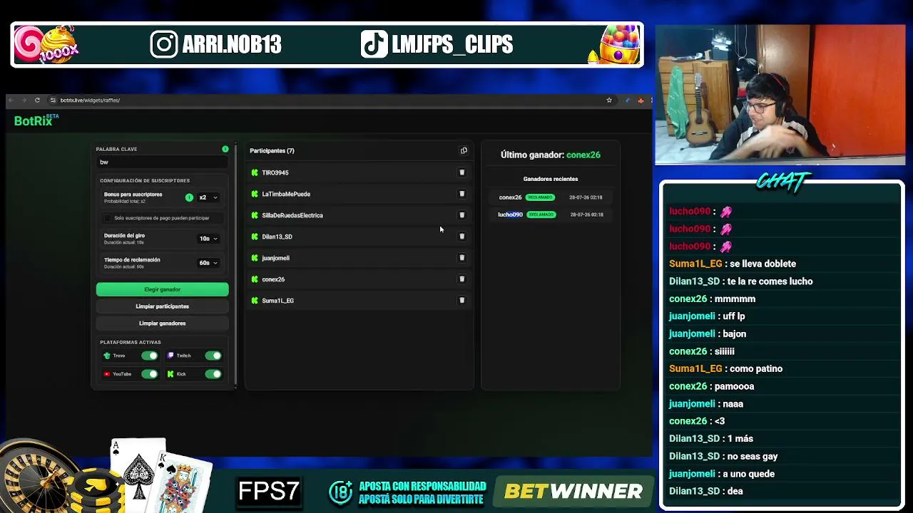 CALL X TIPEO EN BETWINNER | 1/10 SUBS | !bw !ig !ds