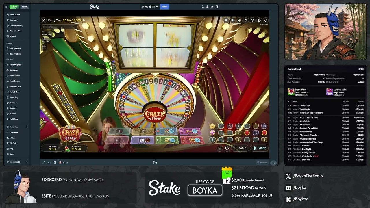💎 $2,000 🡆 !LB 💎 GIVEAWAYS DAILY 💎 USE CODE: BOYKA 💎 !Stake 💎
