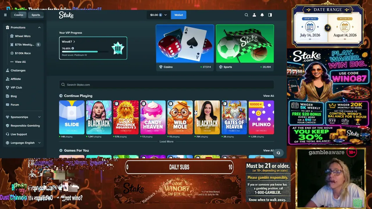 CHILL STAKE STREAM AND MAX WINS??? - STAKE CODES!!!  !stakeus !wager !youtube !stakeangels