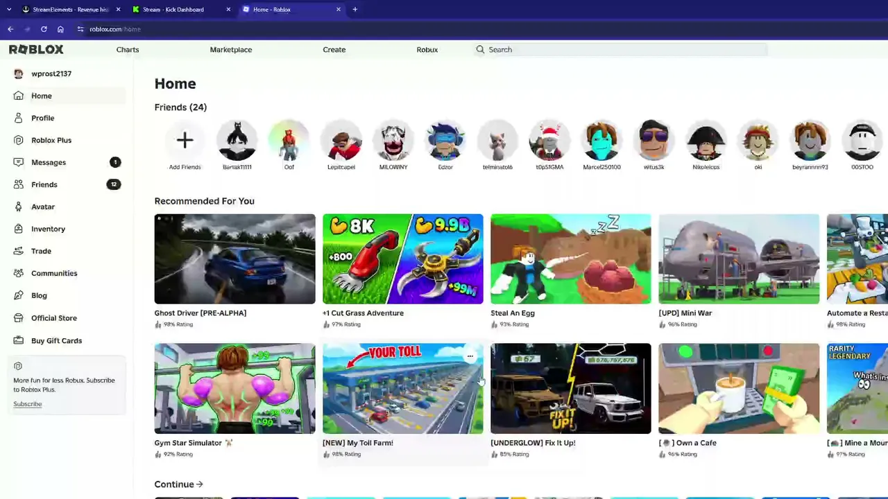 Zapraszam na live, Gramy w robloxa