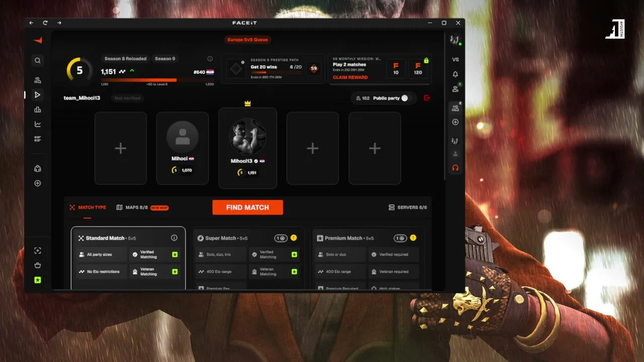NOVA SEZONA FACEIT-A UPADAJ 1V1