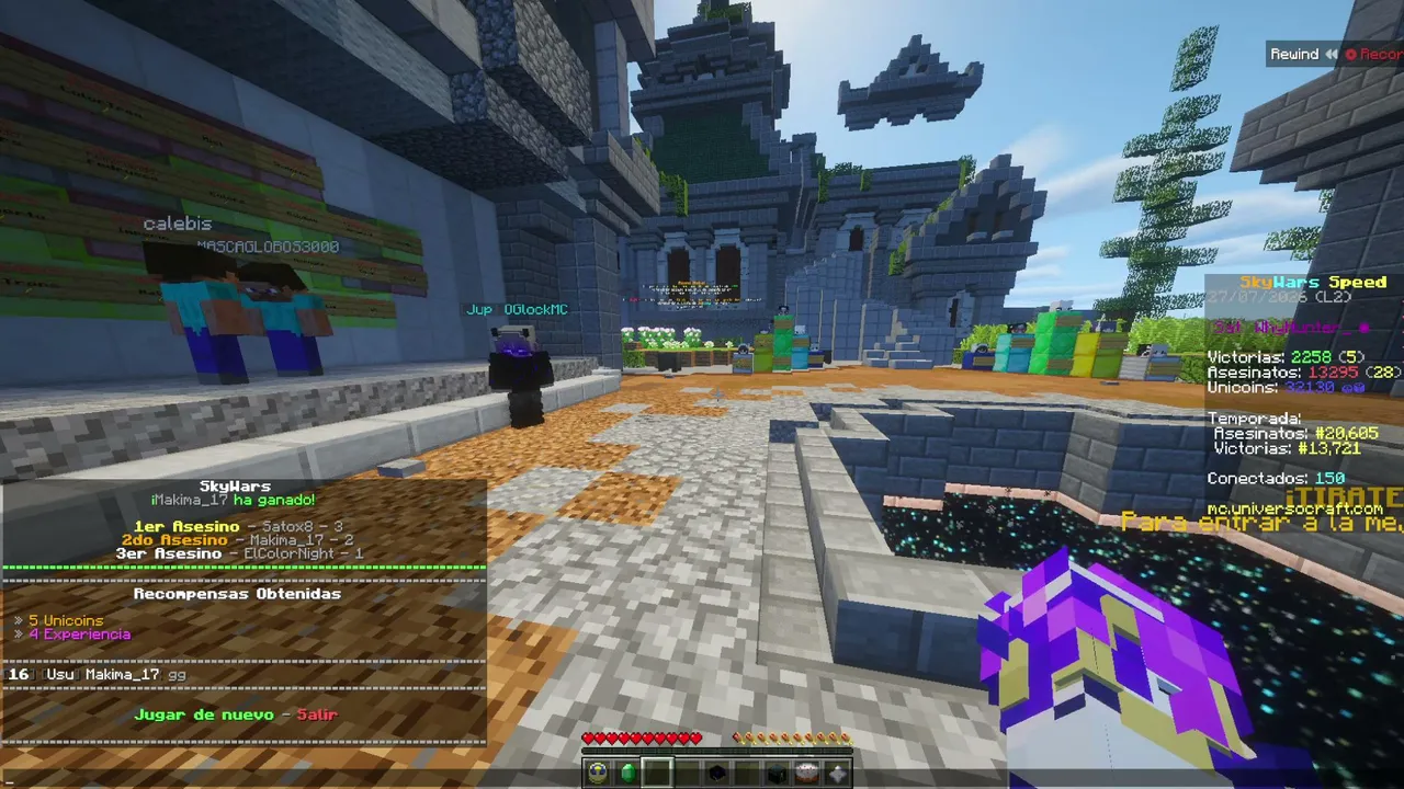 Noche de minecraft
