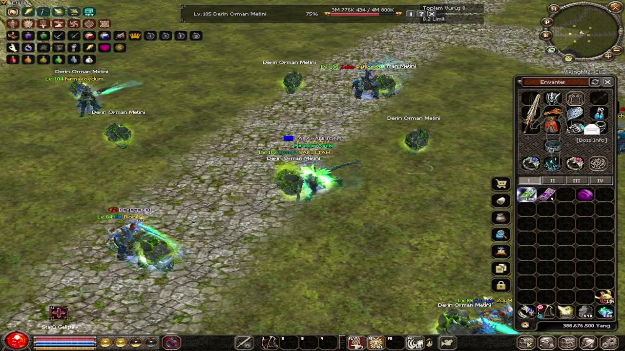 VIKINGMT2 YENİ MAPTE FARM
