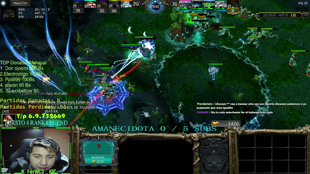 BUENAS NOCHES A TODOS EMPEZANDO STREAM GO DOTITA GOZU PLATINO DIAMANTE
