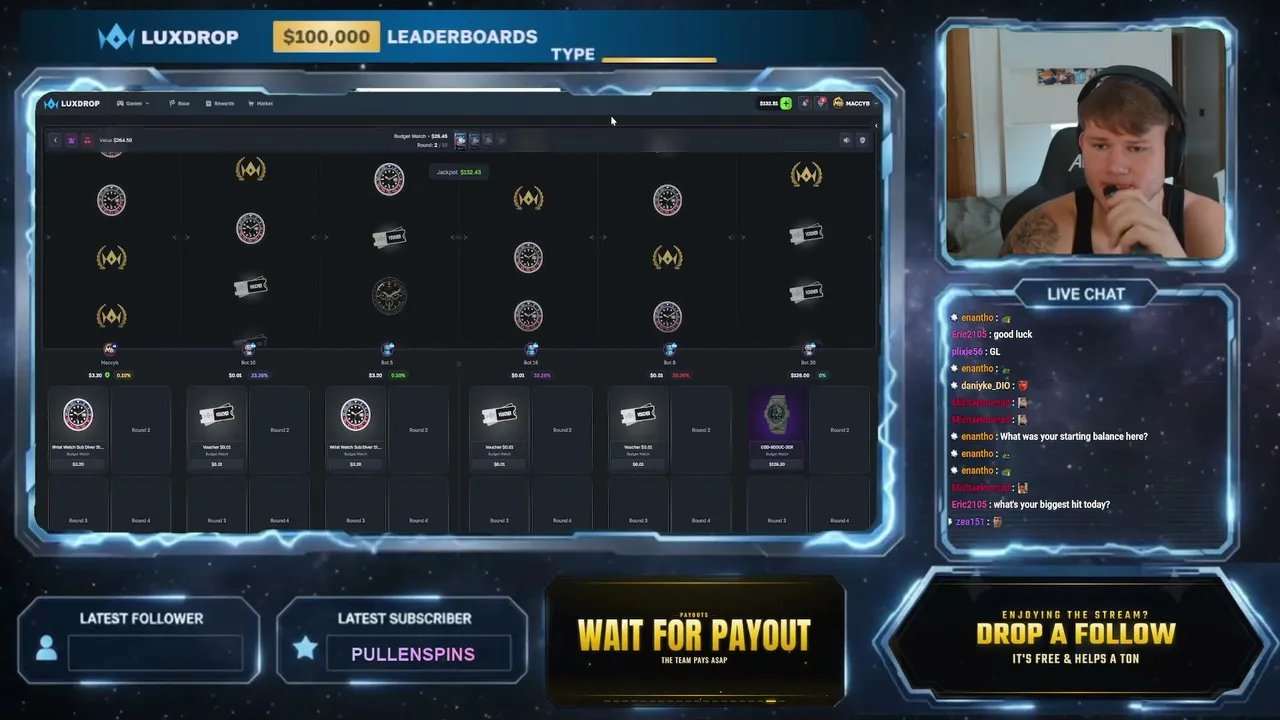 GAMBLE AND CHAT / !SR !gamba !luxdrop !discord !website
