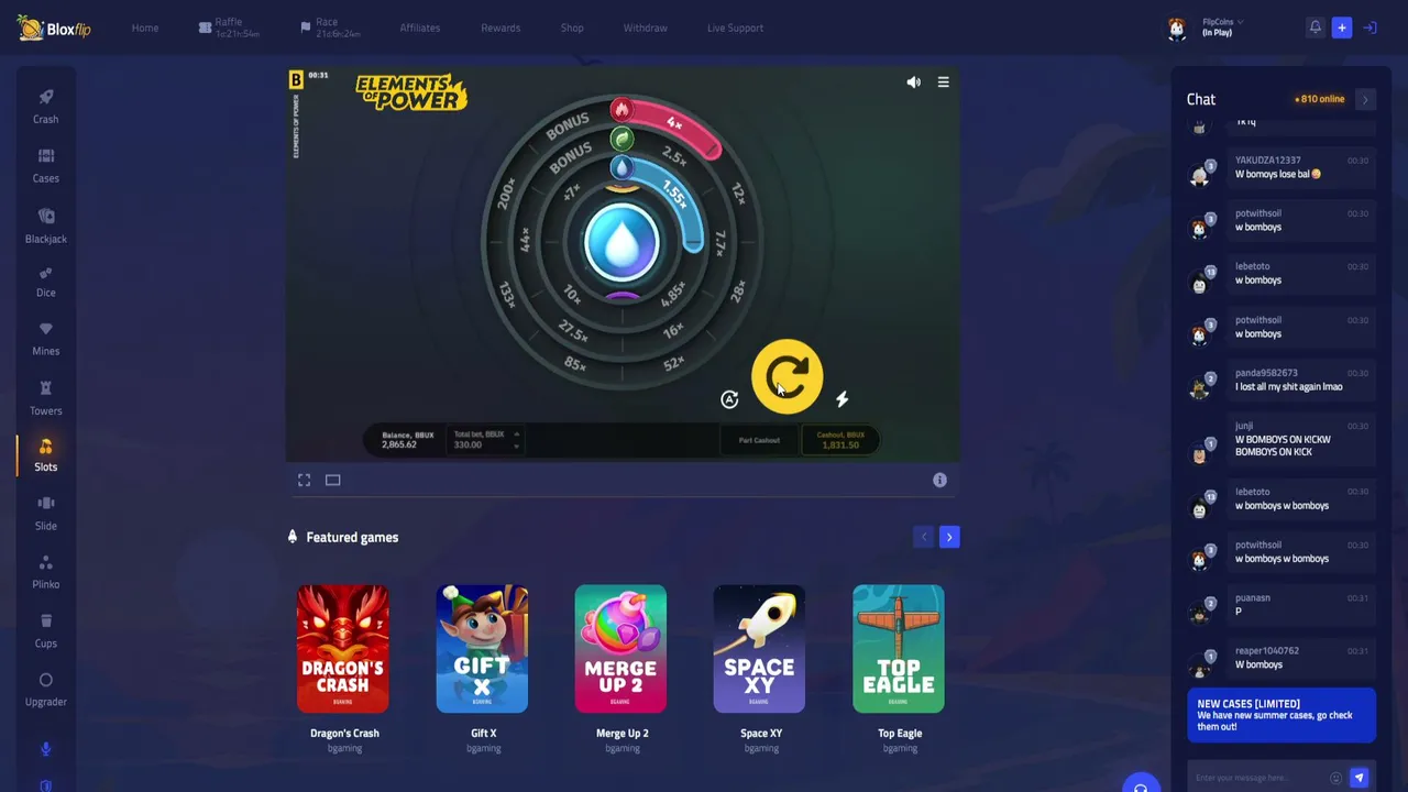 100K F$ LEADERBOARD ON BLOXFLIP | 50K RAW BALAMCE  | Tipping For Good Calls | Code Bomboys | !site | !discord