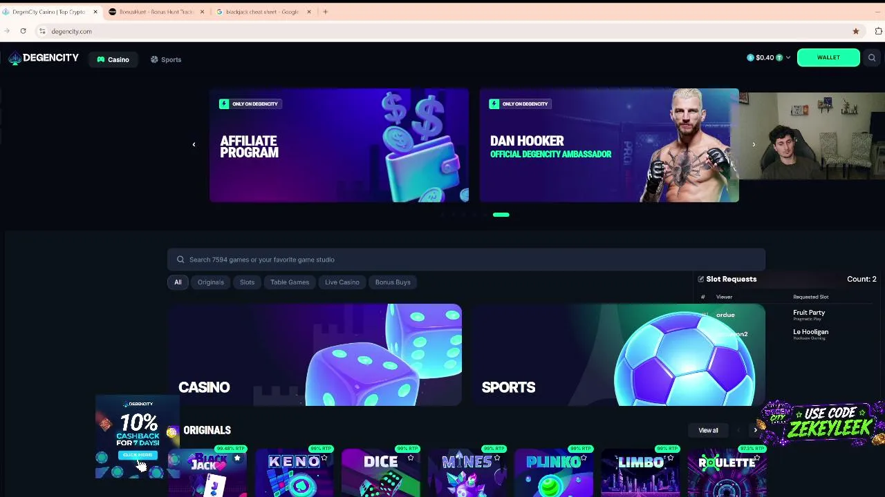 !degencity Viewer Bonus Hunt for Tips!!!