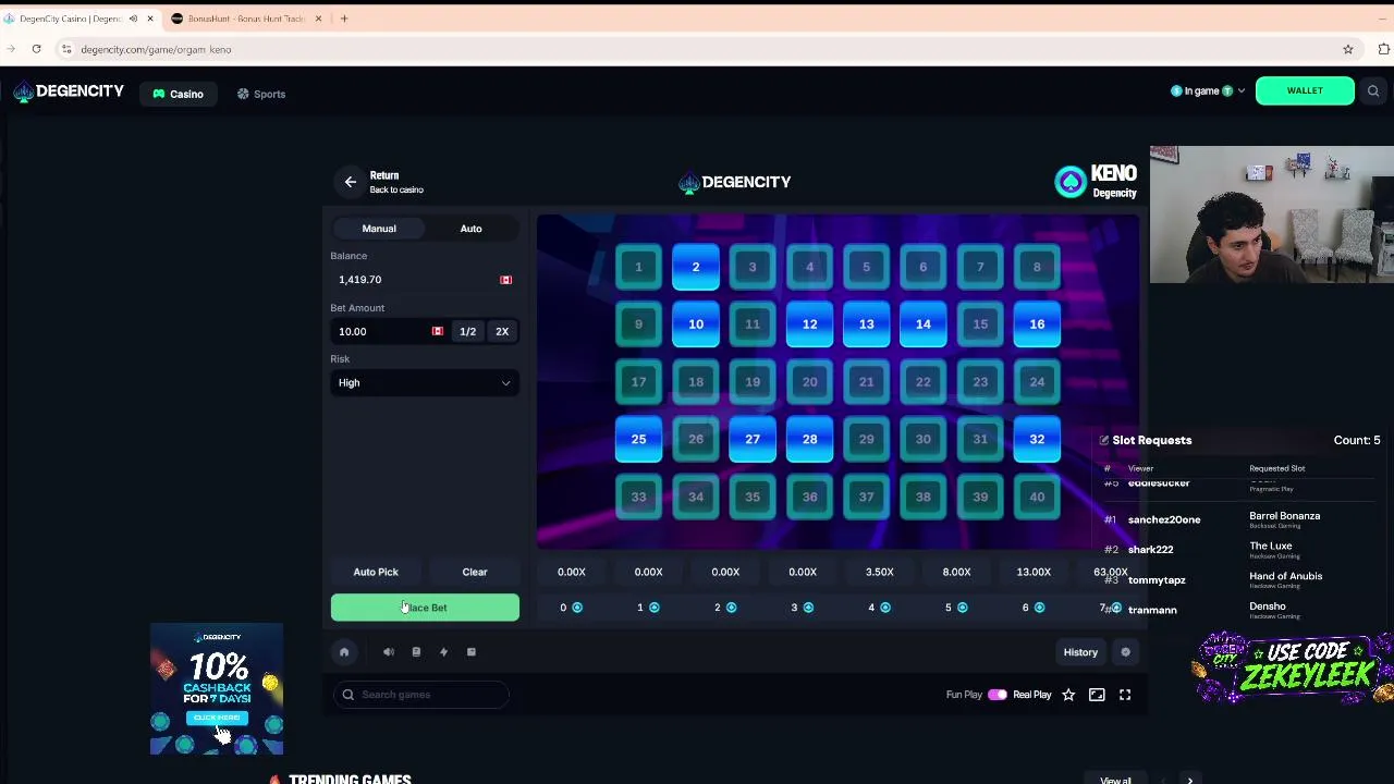 !degencity Viewer Bonus Buys