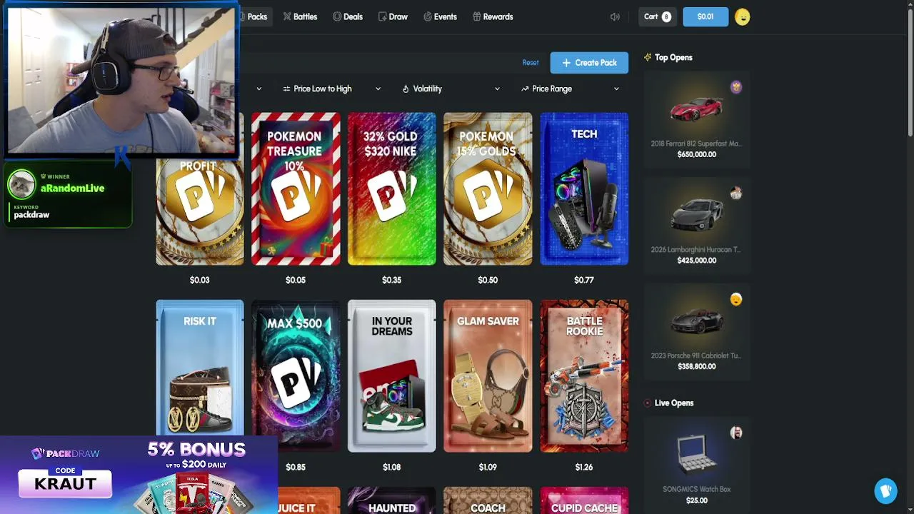 Weekend Degen Activities | $5,000 LB on Roobet/Packdraw | !site !discord !roobet !packdraw