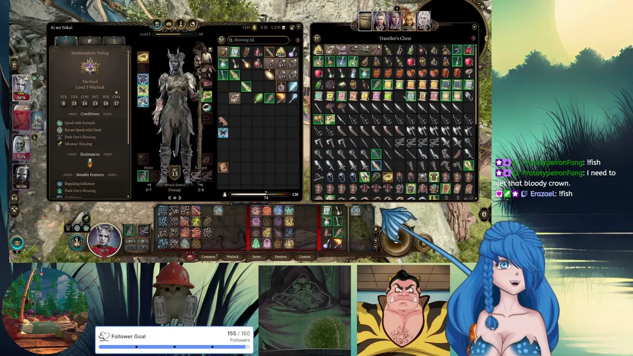 Baldur's Gate 3 | Mind Flayers Can't Charm a Forest Spirit | Playing with viewers :3