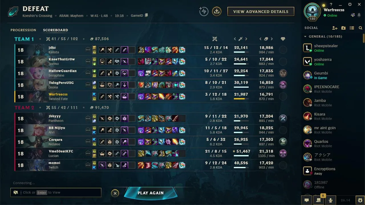 My first stream.