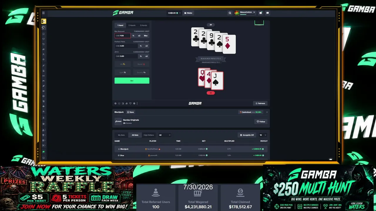CODE WATERS | GAMBA.COM | CRAZY RTP!!!