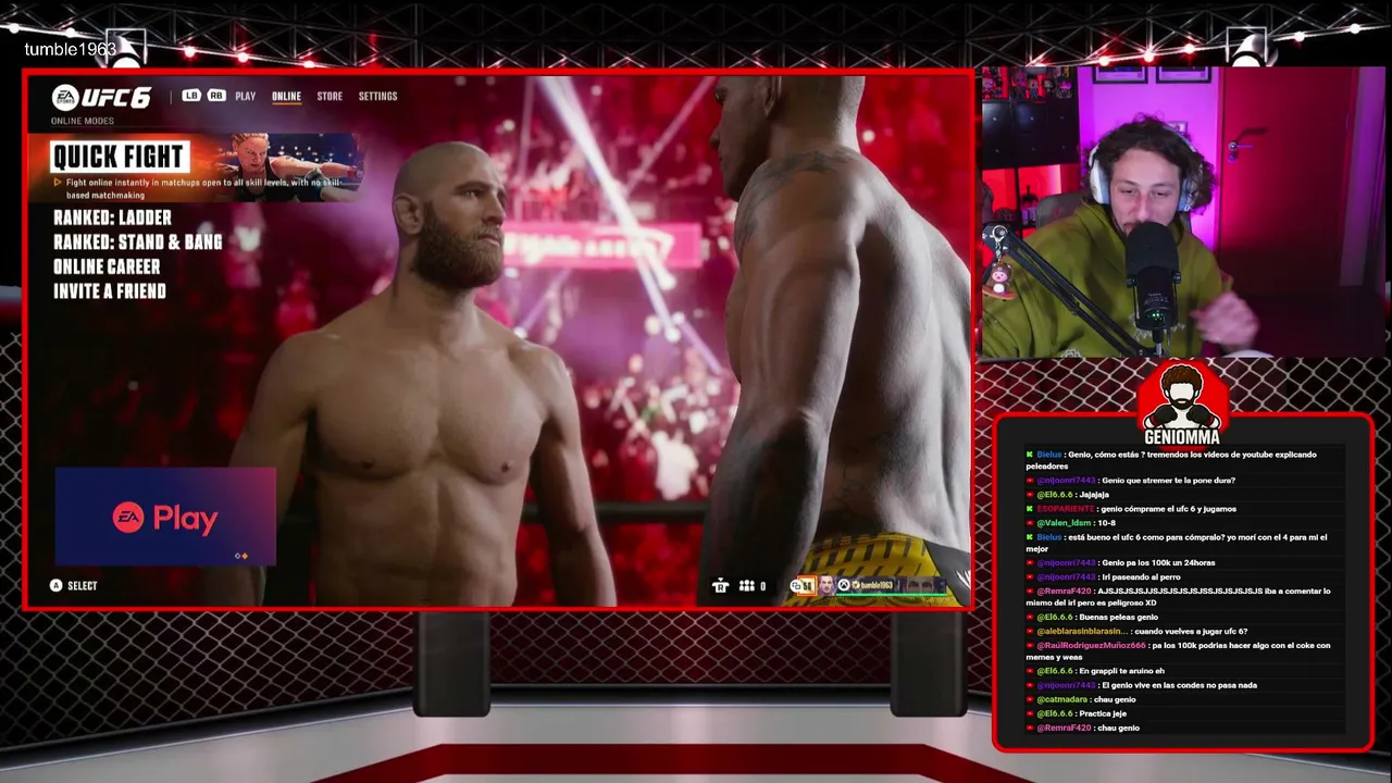 JUGUEMOS UFC 6 CONTRA USTEDES