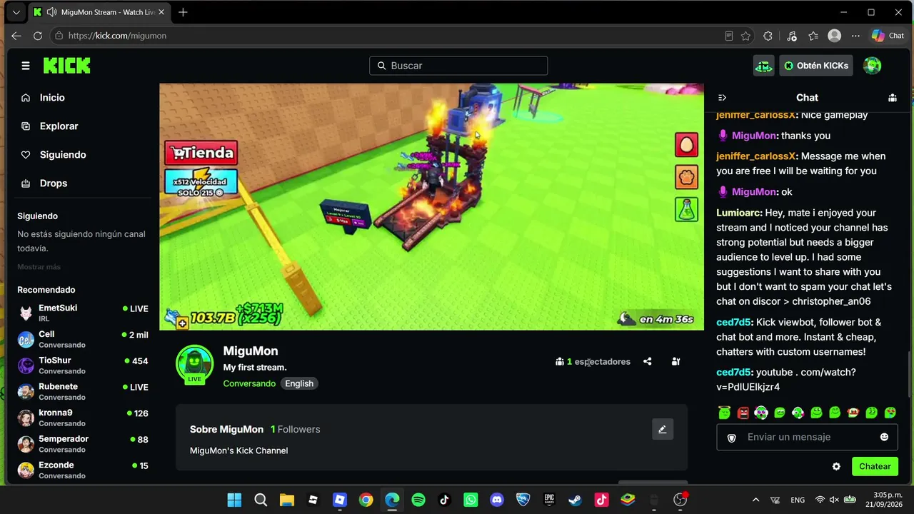 My first stream.