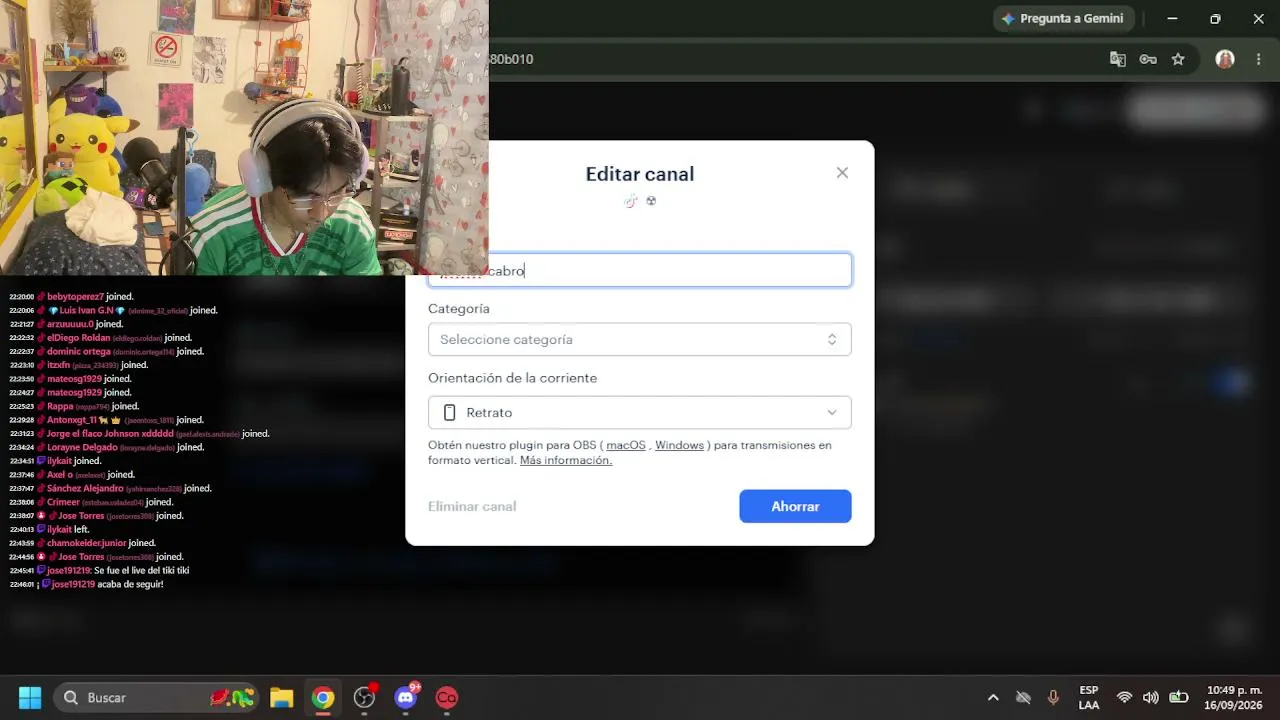 My first stream.