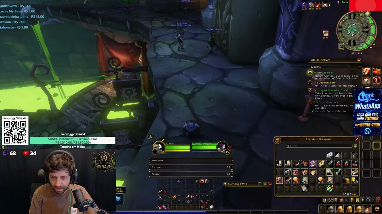 DIA 05 - BRAZUG - A CASA DO WoW Forever !pix !guild !server !discord !desafio !social !shobek