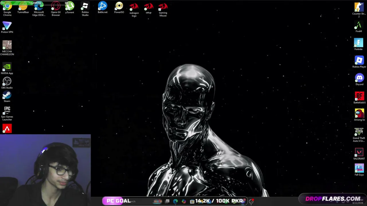Daily streamer is back|DROPFLARES GOAL SET|GGDEN CONNECTED|WE ARE LIVE|LESS GOOO