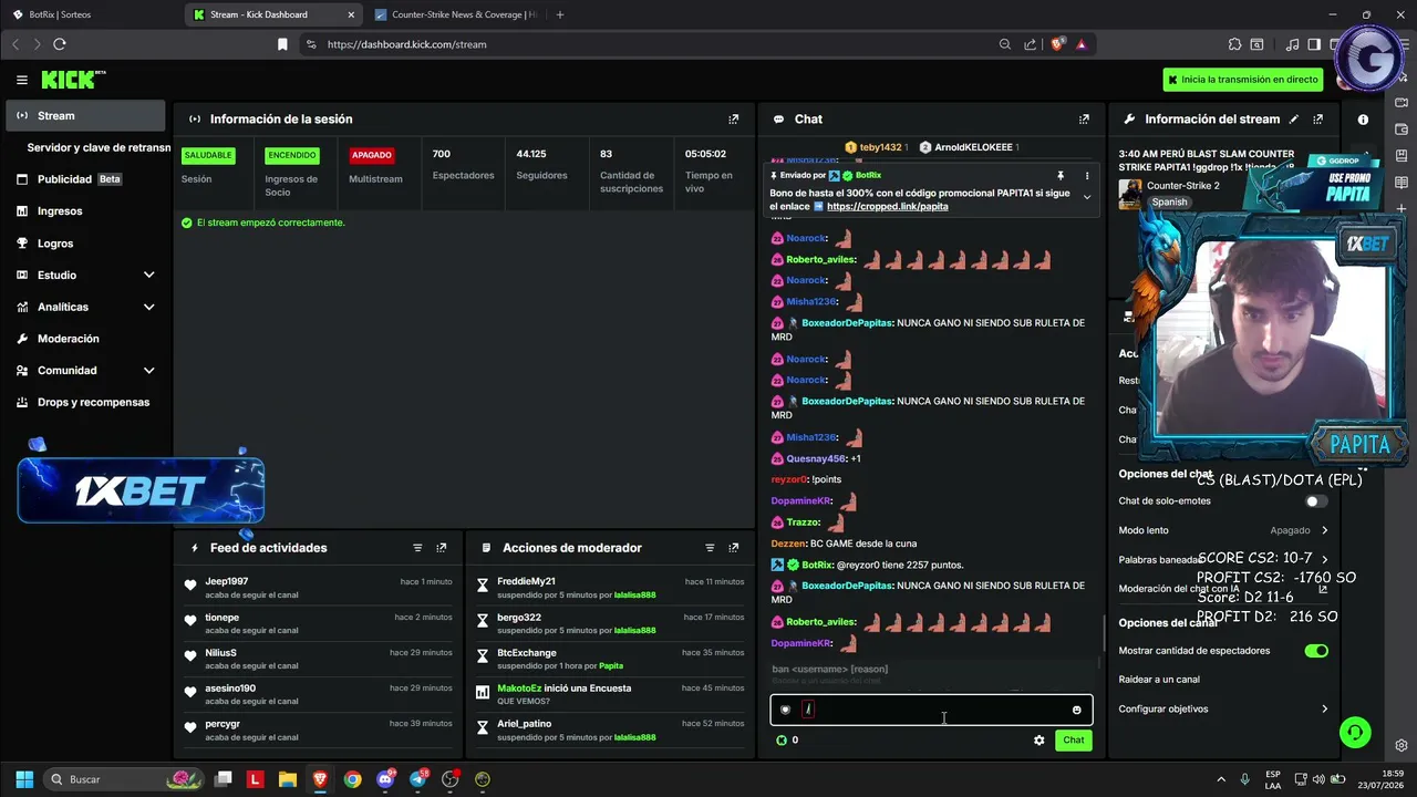 3:40 AM PERÚ BLAST SLAM COUNTER STRIKE PAPITA1 !ggdrop !1x  !tienda +18