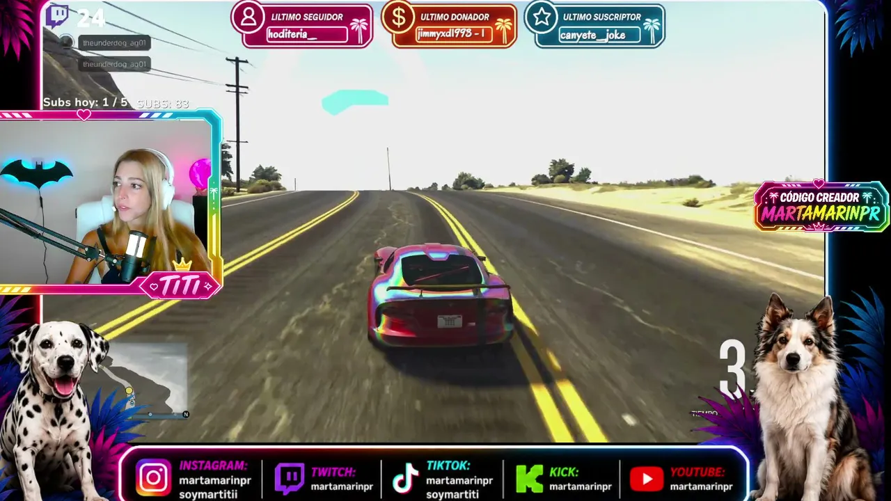 💨 GTA CARRERITAS 😏 Si me ves primera... despiértame 😂 !discord !redes