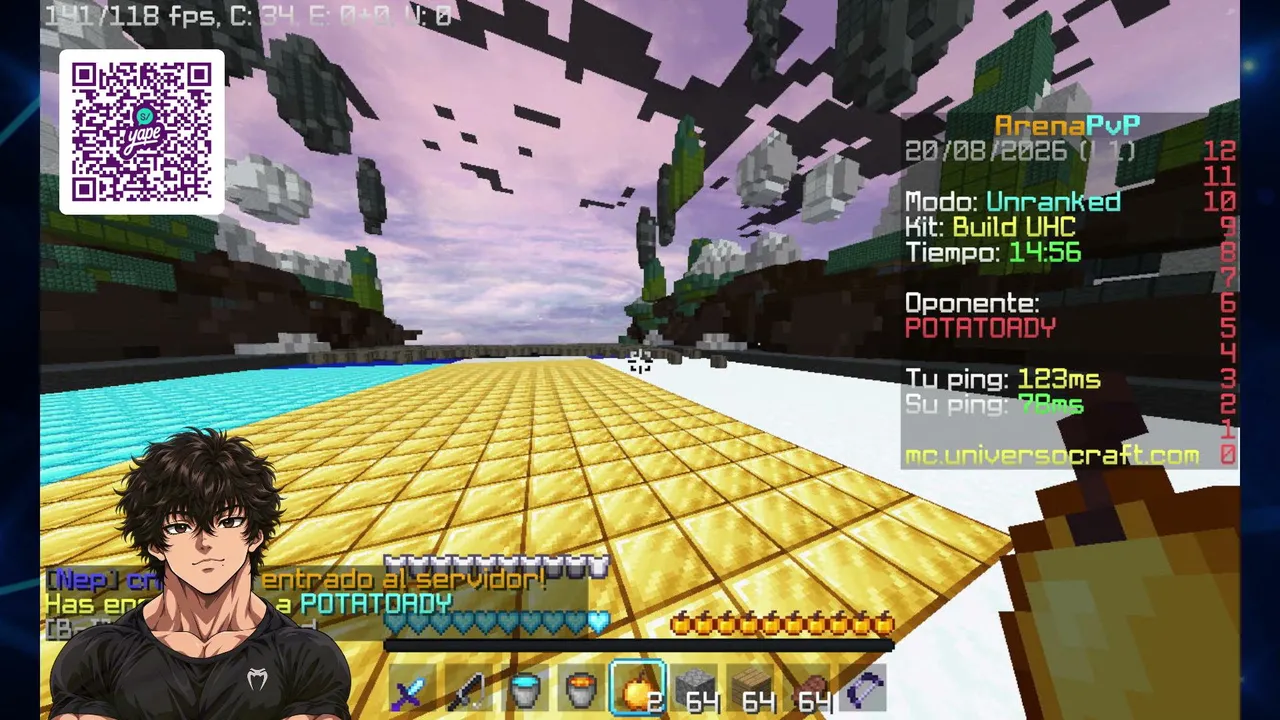 IRL EN MINECRAFT (SKYWAR EN CUBEHACKS 2026) -   EN VIVO