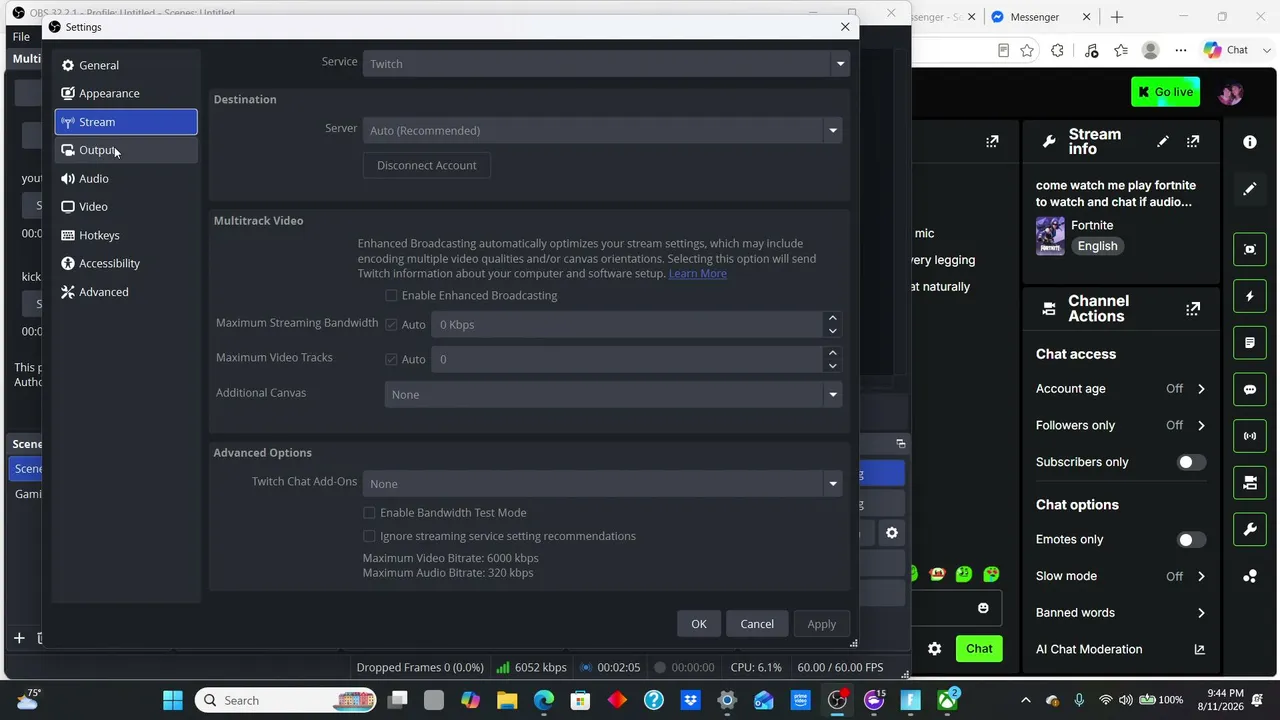 come watch me play fortnite to watch and chat if audio laggy im sorry dont fully know how to fix it yet