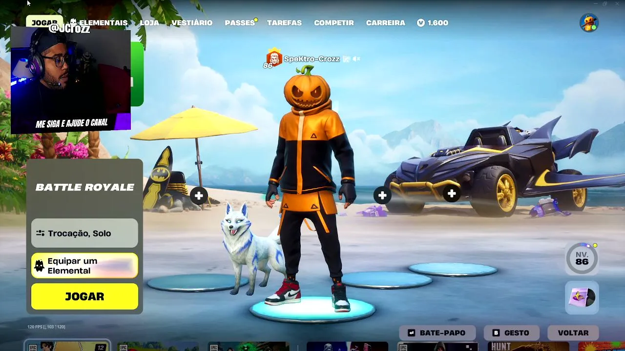 🏆 Fortnite, Caçada pelo Top 1 e Fechando o Passe