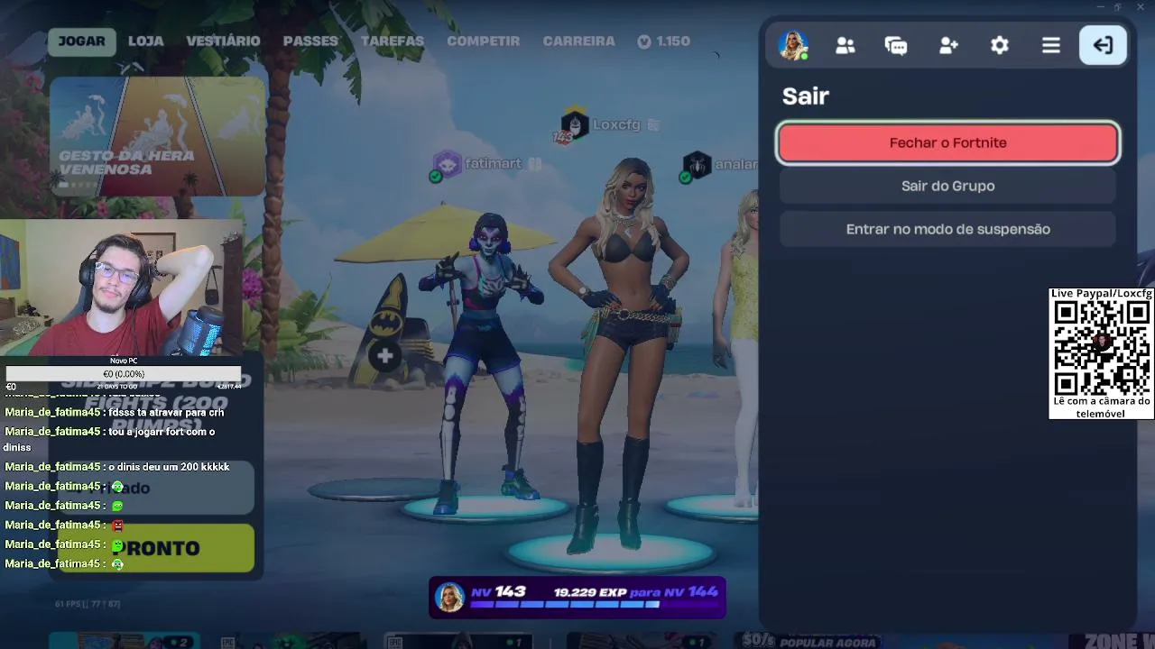 Live para vocês / !donate 😲