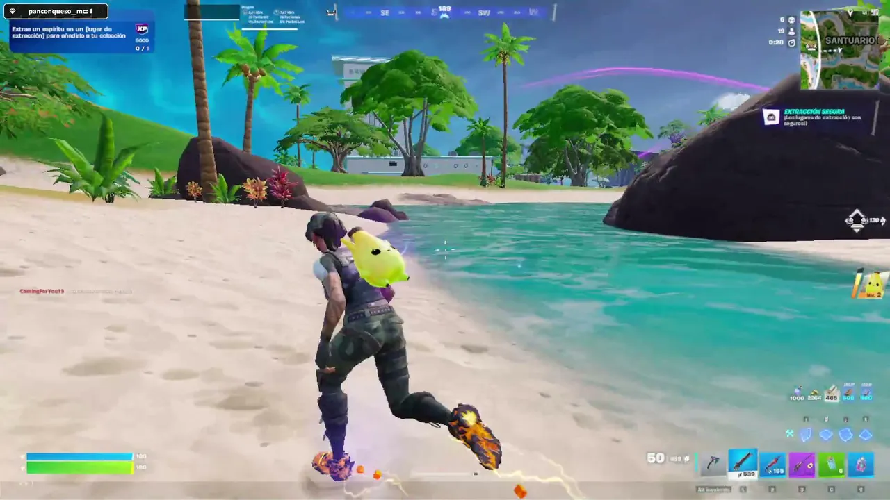 Jugando Fornite porque me compre el pase y ahora me toca jugarlo obligado.