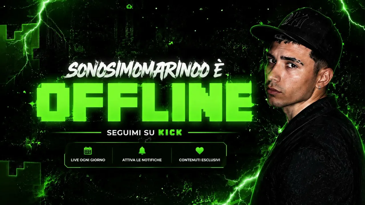 UN TIKTOKER SU KICK, NUOVI ALERTS FOLLOW E SUB 🟩 @sonosimomarinoo on social's 🟩 !discord 🟩 !ig 🟩   !youtube 🟩 !tiktok