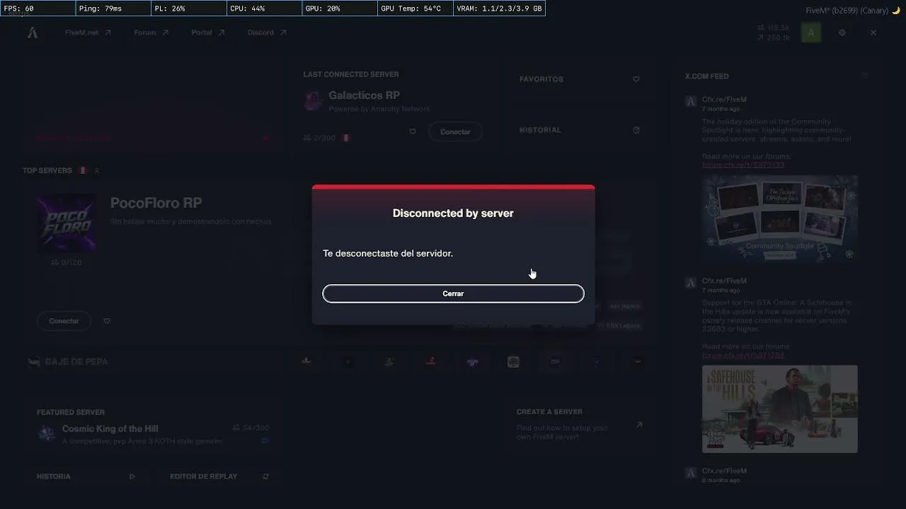 My first stream.