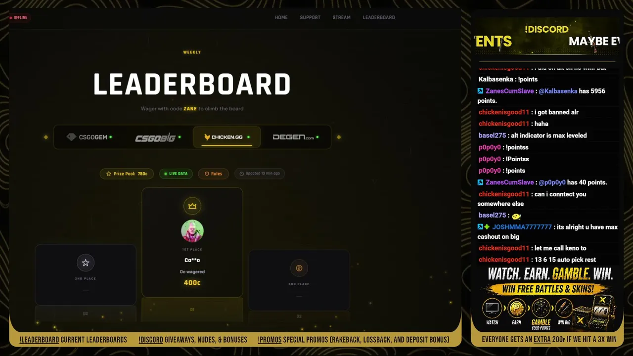 Robbing sites and making that big monies - Giveaways