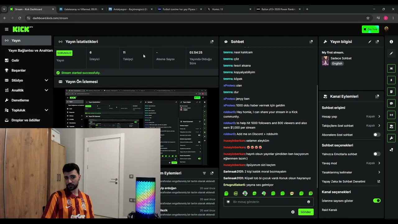My first stream.