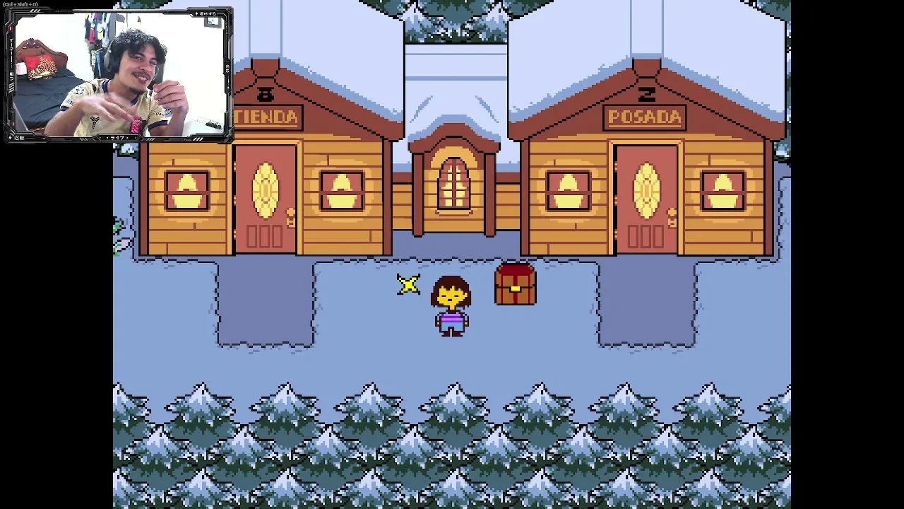 jugando undertale en la ruta pacifista jeje