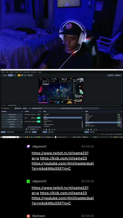 minha live nilgamer